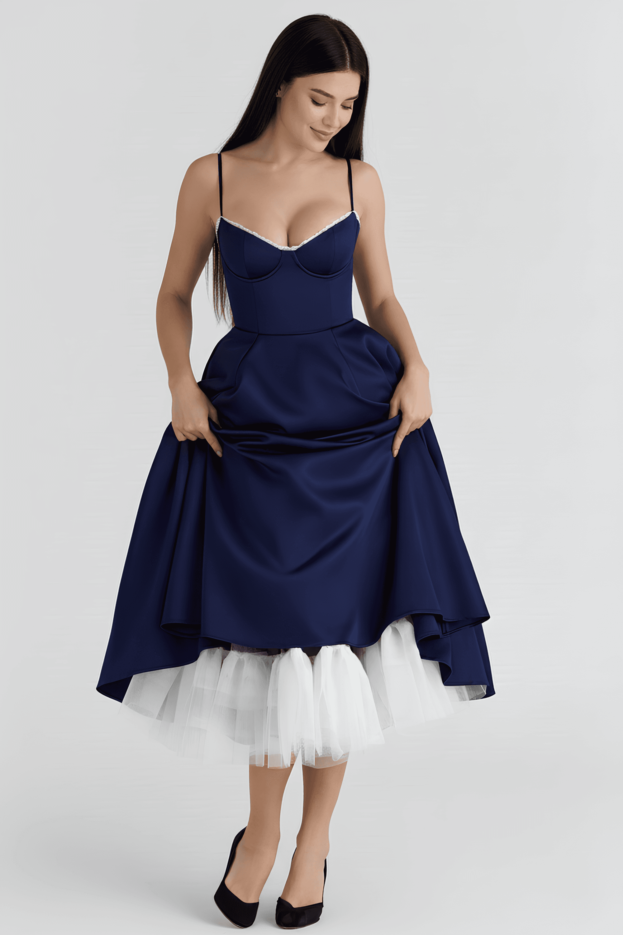 Vestido Midi Cloe - Dupla Camada