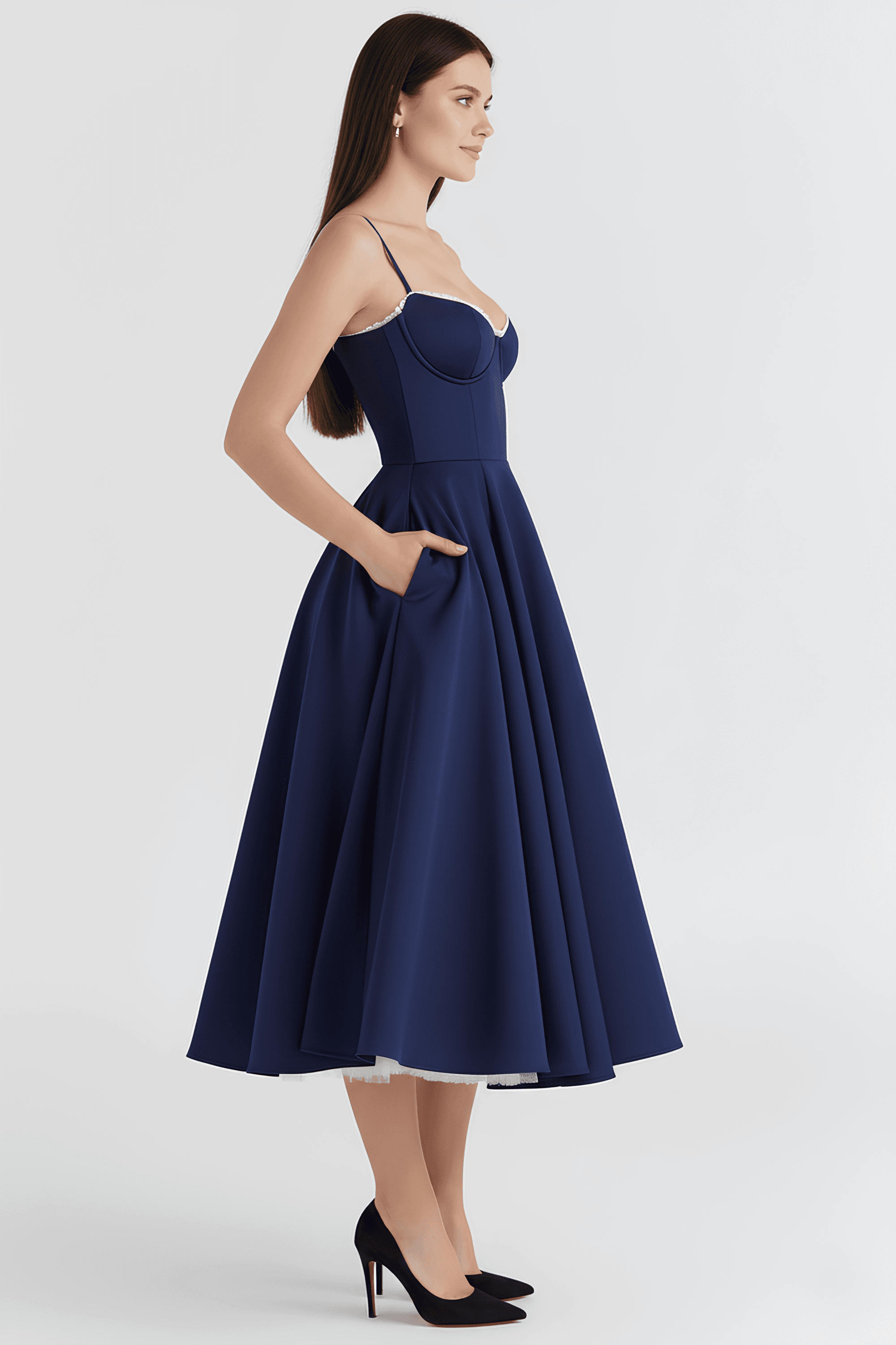 Vestido Midi Cloe - Dupla Camada