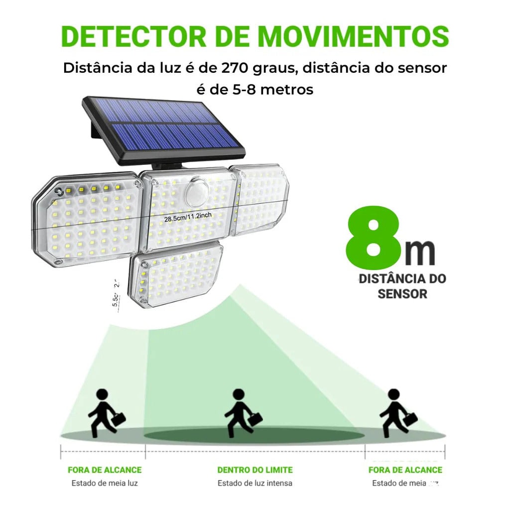 Refletor De Led Solar | Wall Security — vista alternativa, Sal & Brisa