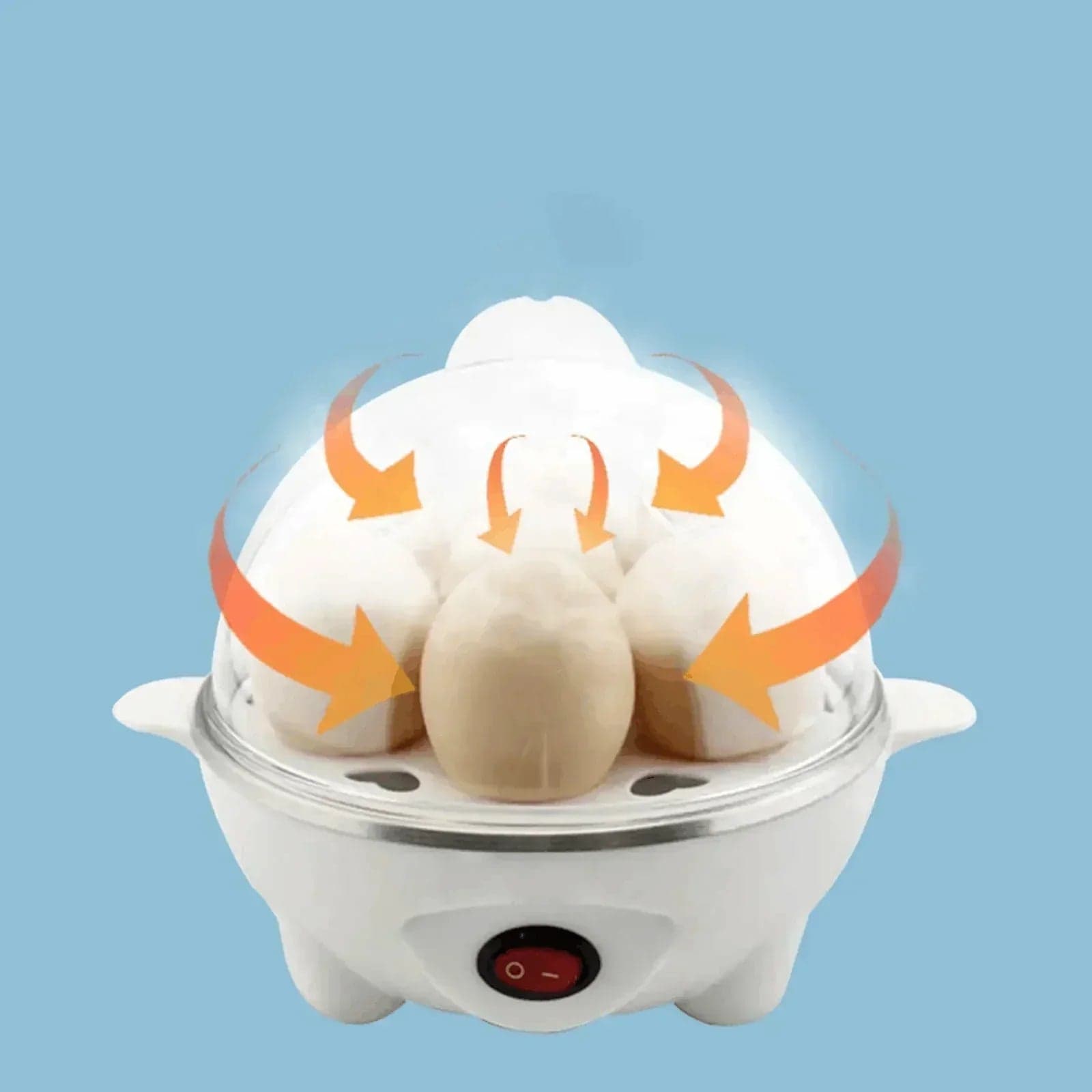 Cozedor de Ovos Portátil Elétrico Cozinha á Vapor