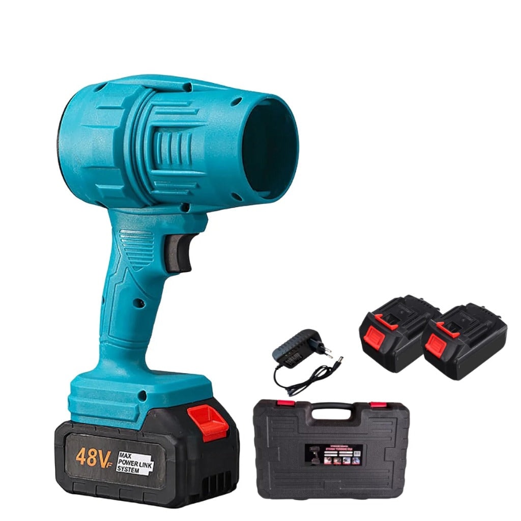 Soprador Turbo AirForce 48V™ | Portátil, Recarregável e com 2 Baterias para Limpeza Pesada — Moda Praia Feminina Sal & Brisa