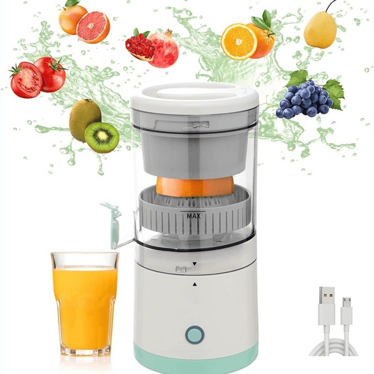 Espremedor de Frutas Elétrico Bivolt Portátil - Eletroflix — vista alternativa, Sal & Brisa