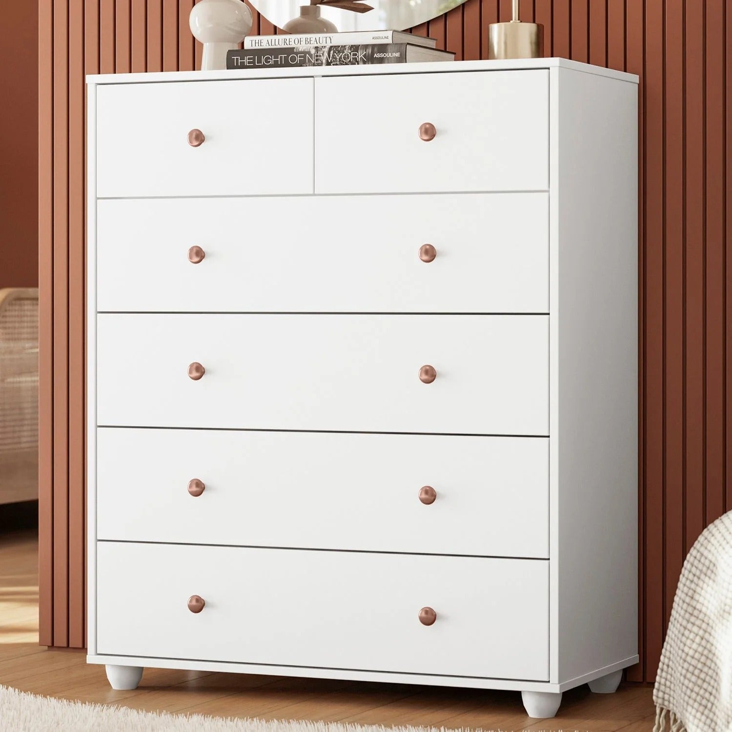 Cômoda 6 Gavetas 90cm Branco Vittoria — vista alternativa, Sal & Brisa