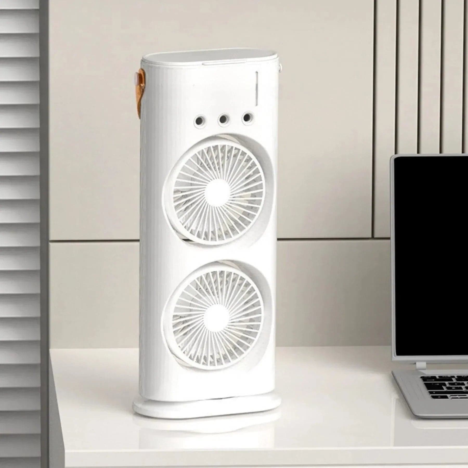 Ventilador Climatizador Duplo com Função Umidificador 3 em 1 - MaxVent